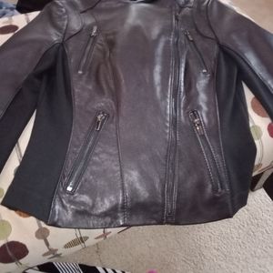 It is a leather jacket Wilson's leather